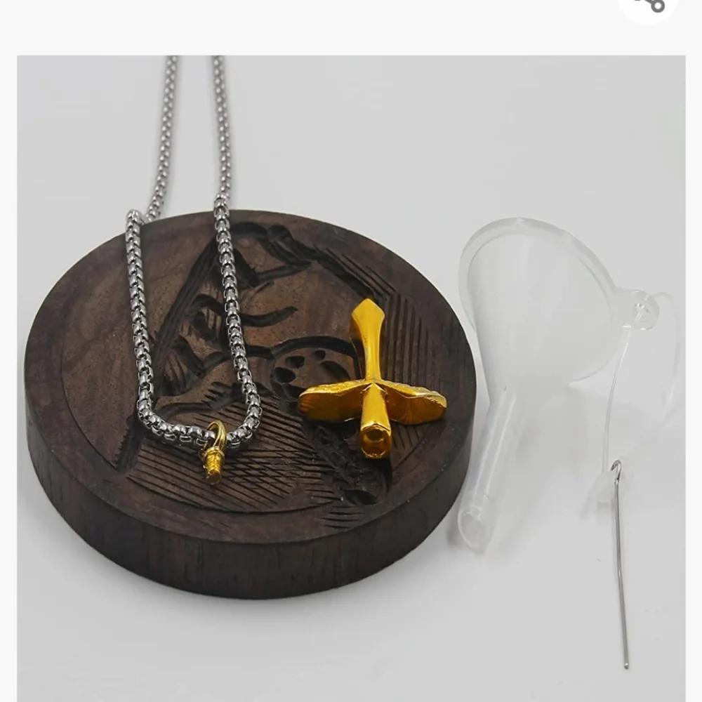 Urn Necklace For Ashes Pendant STRENGTH Stainless Steel  cremation jewelry